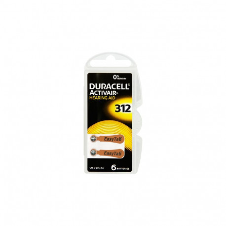 3857# Bateria da-312 duracell do aparatu słuchowego 6szt.