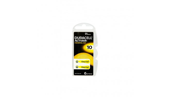 3856# Duracell DA-10 patarei kuuldeaparaadile 6 tk