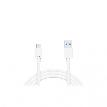 66-120# usb 3.0 a - usb-c 0,5m valge blister