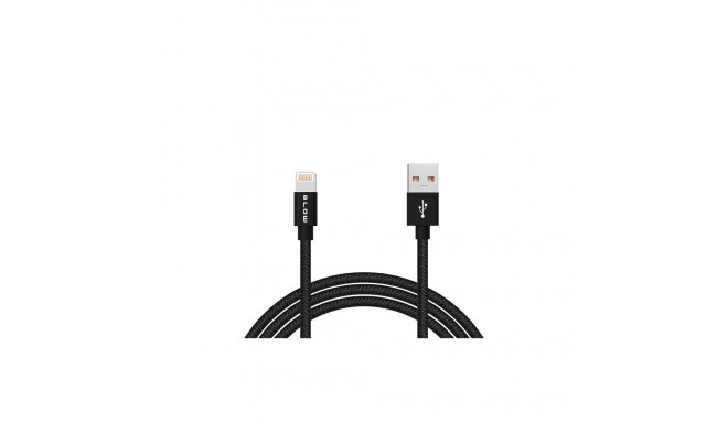 66-108# Przyłącze usb a - iphone 1,0m plecionka bl