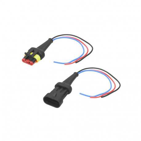 40-808# Hermetyczna kostka z kabelkiem 20cm oh-3 (gniazdo i wtyk) komplet