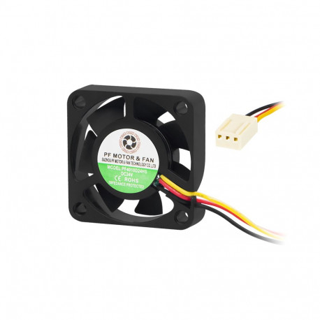 85-410# ventilaator 40x10mm 24v liuglaagritega 3-juhtmeline