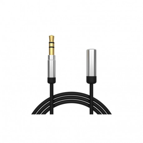 91-282# 3,5mm jack 1m sirge metallist pikendus blistris