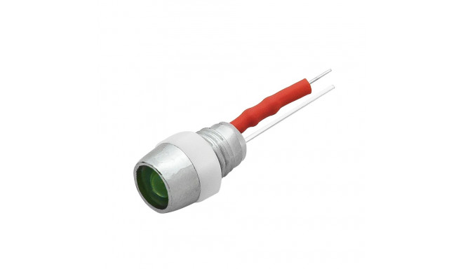 2510# Diood-led 5mm (12v roheline indikaator) (10 tk.)