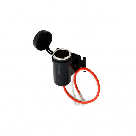 97-875# Gniazdo zapalniczki samochodowej 1xherm.podst.12/24v montaż na płaskiej powierzchni