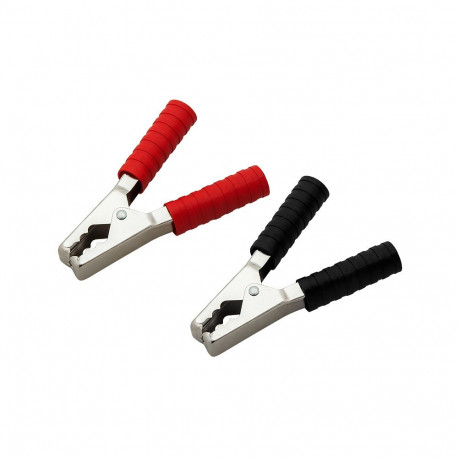 96-710# krokodüülklamber suur 200a must/punane (20 tk.)