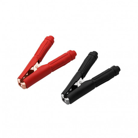 96-711# suur krokodillklamber 400a isoleeritud must (2 tk.)