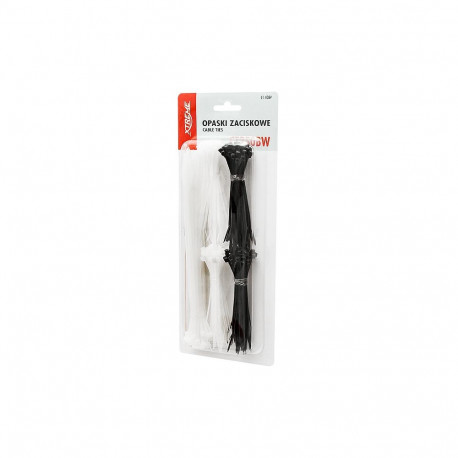 41-408# kaablikinnituskomplekt must/valge 2,5x100mm ct250bw