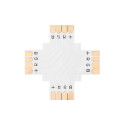 4885# Konektor do taśm led typu "+" 10mm rgb (10 tk.)