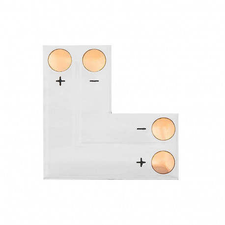4983# "l"-tüüpi 8mm 2pin led-riba konektor (10 tk.)
