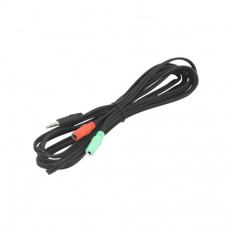 3419# 3,5 mm 4-pooluseline jack-pistik – 2x 3,5 mm pesa jagaja