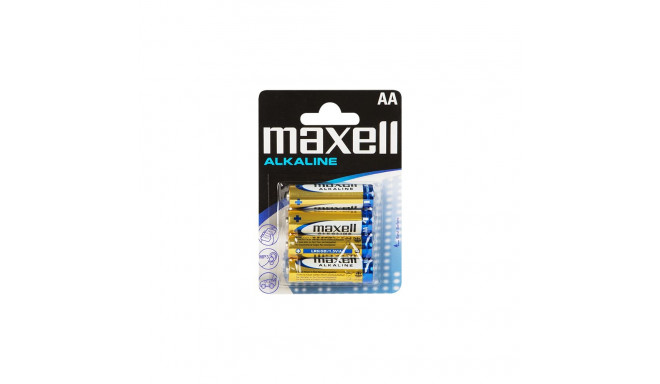 8662# Bateria alkaliczna aa 1.5 lr6 maxell blister 4szt