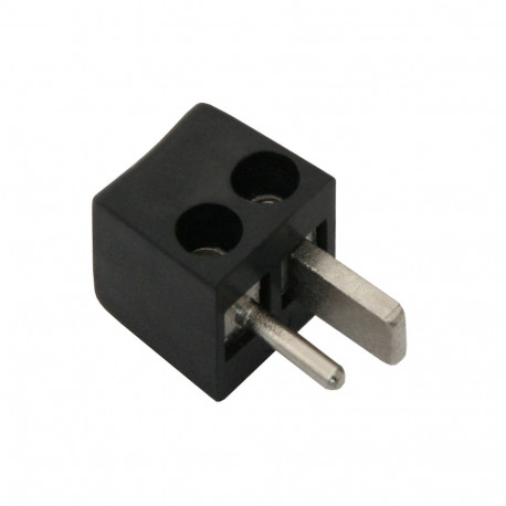 1202# nurga all kruvitav must kõlaripistik (50 tk.)