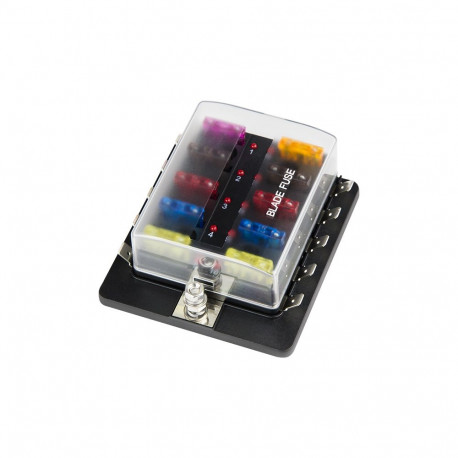 0271# autokaitsmehoidik 10 kaitsmele + LED