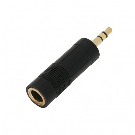 3233# jack adapter: 3,5 pistik-6,3 pesa kuldne stereo (20 tk.)