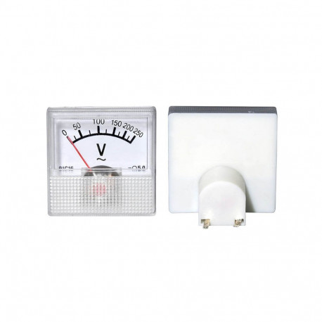 51-625# analoog voltmeeter ruudukujuline mini 250v alalisvool