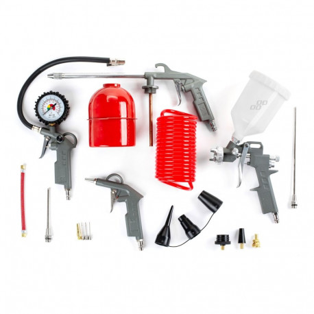 Pneumaatiliste tarvikute komplekt 18 tk. pt-07 amio-02625