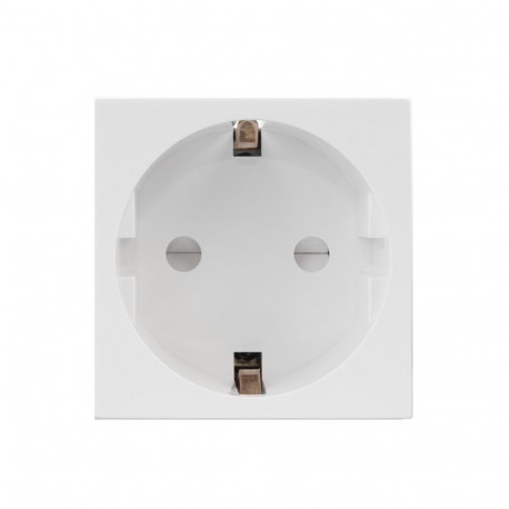 Maclean tüüpi F (saksa) pistikupesa, sobib klaasraamidele, valge MCE719W