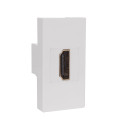 Gniazdo HDMI Maclean, pojedyncze, białe, MCE720W