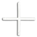 Krzyżyki dystansowe 2.5 mm, 150 szt.