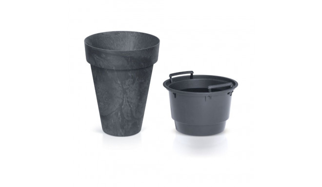 Doniczka Cube Slim betooniefekt DCUS355E antratsiit