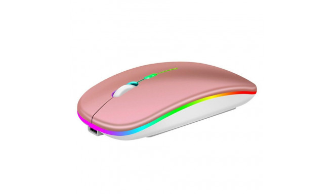 AK211C Mysz bezprzewodowa rgb rose gold