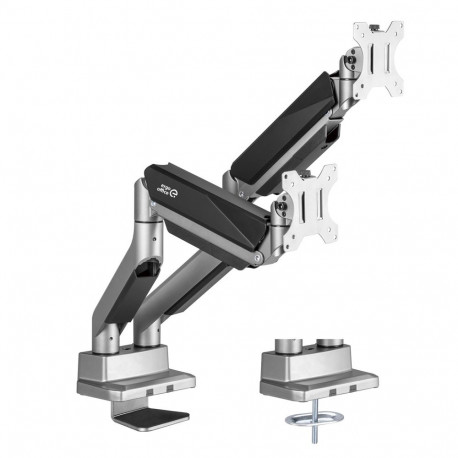 Ergo Office lauakinnitus kahele monitorile ER-446 gaasvedruga 17"-35" 15kg VESA 75x75 / 100x100