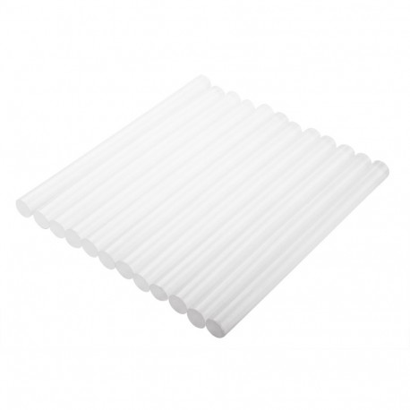 Kuumliimipulgad 11 mm, valged, 12 tk