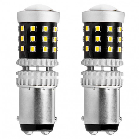 Żarówki led canbus 2016 39smd 1157 bay15d p21/5w white 12v 24v amio-02800