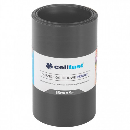Obrzeże ogrodowe proste 25cm x 9m Cellfast grafiithall
