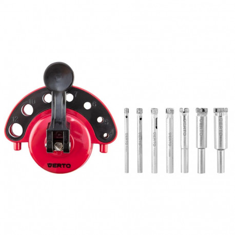 Diamentpuurid 4-12 mm juhikuga, komplekt 8 tk