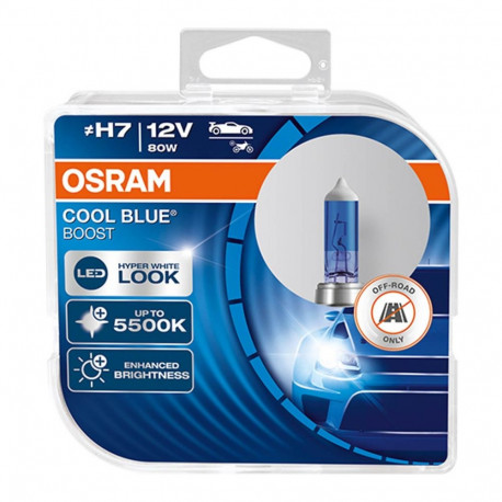 Osram H7 12V 80W PX26d cool blue boost 5500K halogeenpirn, 2 tk