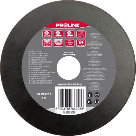 Tarcza płaska tarnik keskmised hambad tüüp a 125mm proline