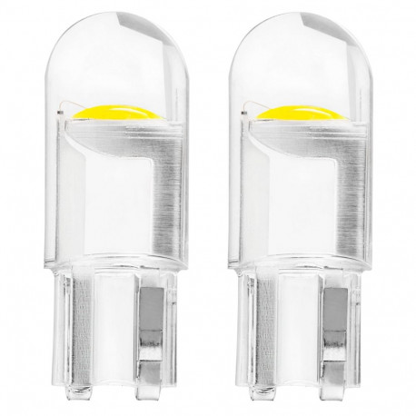 led-standard t10 w5w cob hpc 12V läbipaistev valge pirnid amio-02645