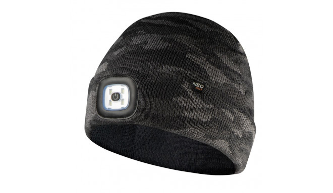 Czapka LED taskulambiga, kahekihiline, CAMO URBAN