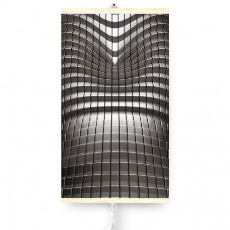 Infrapuna radiaator - painduv küttepaneel 430W TRIO muster 7 abstraktsioon, mõõtmed 100x57cm koos re