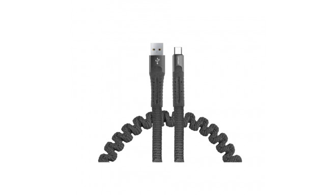 USB-microUSB kaabel, vedruga, 1.2 m, UC-12, Amio-02529