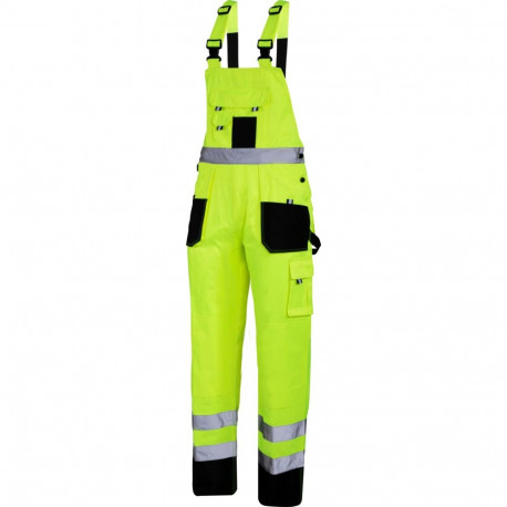 Hoiatusaednikupüksid must-kollane, "xl", ce