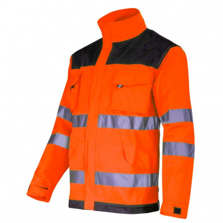 Hoiatuspusa must-oranž, "L", CE