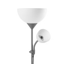 Lampa stojąca podłogowa URLAR, 175 cm, max 25W E27, max 25W E14, szara