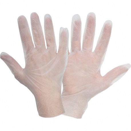 Rękawice winylowe białe, 100 szt., pudełko, "9", ce, lahti