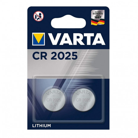 2x Varta CR2025 3V liitiumpatareid