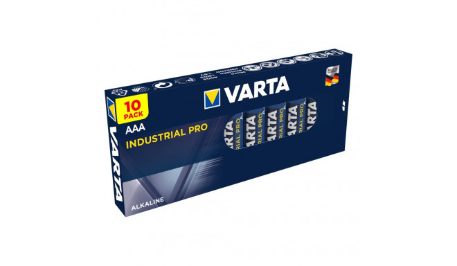 10x bateria R-03 LR03 AAA alkaliczne Varta Industrial