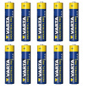 10x bateria R-03 LR03 AAA alkaliczne Varta Industrial