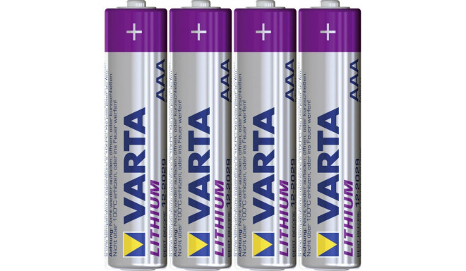 1x R-03 LR3 AAA 1,5V liitium patarei Varta