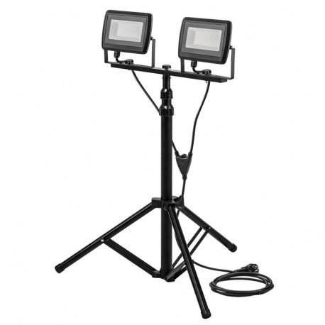Kahekordne reflektor 2x50W SMD LED 8500lm 230V statiiviga 1.8m