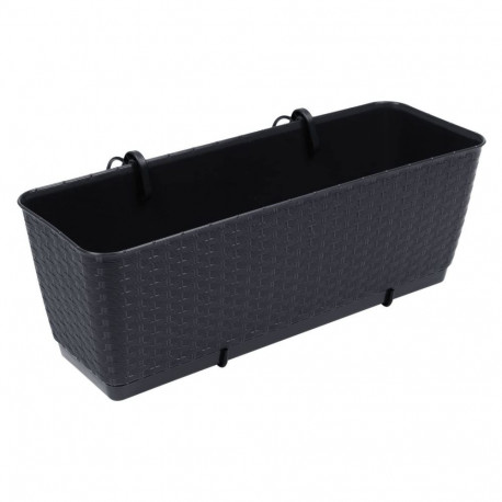 doniczka rattanowa z hakami Ratolla DRL500PW antratsiit