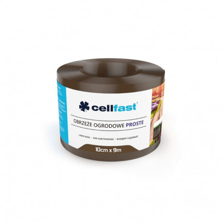 Obrzeże ogrodowe proste 10cm x 9m Cellfast pruun