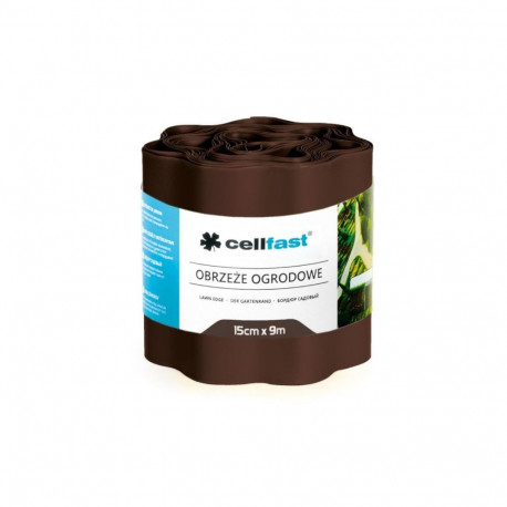 Obrzeże ogrodowe laineline 15cm x 9m Cellfast pruun