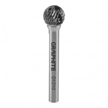 HM metallifrees, tüüp D (kuuljas), 12 x 10 mm, vars 6 x 45 mm